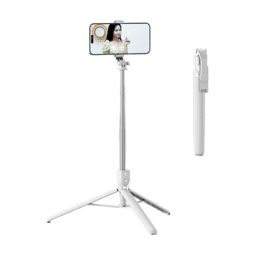 Z165 1.8米加長手機自拍棒三腳架-白色 | 内嵌式藍牙遙控 | 强力防抖 | 超長伸縮