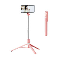 Z165 1.8米加長手機自拍棒三腳架-粉紅色 | 内嵌式藍牙遙控 | 强力防抖 | 超長伸縮