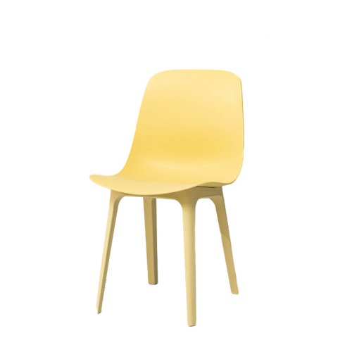 北歐簡約伊姆斯餐椅-黄色 | 人體工學設計 | 承重壓力強 | 環保材質安全可靠