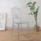 簡約亞克力透明椅子-小花椅 | 抗壓耐磨 | 光滑平整 | 寬大舒適座面