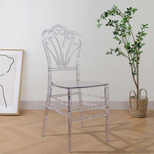 簡約亞克力透明椅子-小花椅 | 抗壓耐磨 | 光滑平整 | 寬大舒適座面