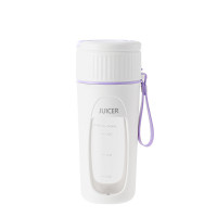 無線便攜電動榨汁杯340ml-紫色 | 現榨現喝 | 食品級304刀鋼刀頭 | 開蓋秒斷電