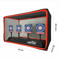 電子計分射擊標靶-4回位+網兜 | 電子計分 | 網兜回收 | 3秒歸位
