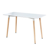 現代簡約風長桌-白色 1.2m*80cm*73cm | 舒適自然 | 圓滑邊角 | 穩固結實