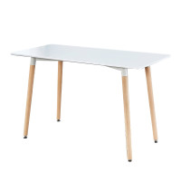 現代簡約風長桌-白色 1.2m*60cm*73cm | 舒適自然 | 圓滑邊角 | 穩固結實