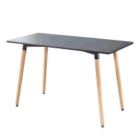 現代簡約風長桌-黑色 1.2m*80cm*73cm | 舒適自然 | 圓滑邊角 | 穩固結實
