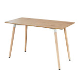 現代簡約風長桌-木色 1.2m*60cm*73cm | 舒適自然 | 圓滑邊角 | 穩固結實