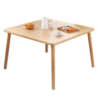 北歐實木腿簡約方形餐桌 - 橡木色 60*60*72CM | 耐刮耐磨 | 承重性好 | 易清潔
