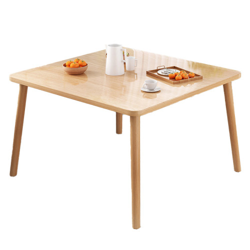 北歐實木腿簡約方形餐桌 - 橡木色 70*70*72CM | 耐刮耐磨 | 承重性好 | 易清潔