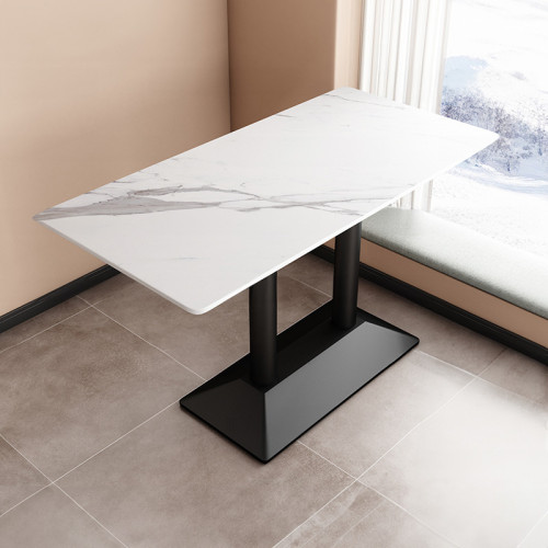 意式輕奢餐桌-長桌（黑腳） | 硬度級別高 | 超低吸滲率 | 環保安全