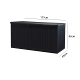 室内外通用HDPE收納箱-260加侖 藤紋 | 防塵防曬 | 容量大儲物方便