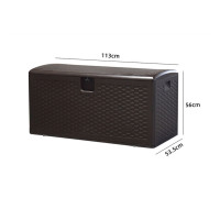 室内外通用HDPE收納箱-73加侖 藤紋 | 防塵防曬 | 容量大儲物方便