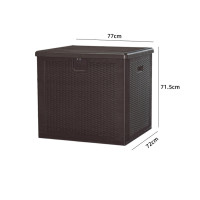 室内外通用HDPE收納箱-80加侖 藤紋 | 防塵防曬 | 容量大儲物方便