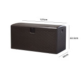 室内外通用HDPE收納箱-120加侖 藤紋 | 防塵防曬 | 容量大儲物方便