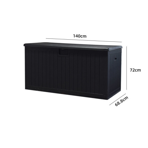 室内外通用HDPE收納箱-150加侖 木紋 | 防塵防曬 | 容量大儲物方便