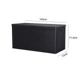 室内外通用HDPE收納箱-150加侖 藤紋 | 防塵防曬 | 容量大儲物方便