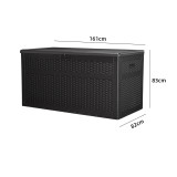 室内外通用HDPE收納箱-230加侖 藤紋 | 防塵防曬 | 容量大儲物方便