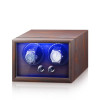 家用轉錶器（雙錶旋轉）-黑檀木 | 實木質感 | 靜音旋轉 | LED氛圍燈 | 開蓋自停