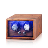 家用轉錶器（雙錶旋轉）-黃檀木 | 實木質感 | 靜音旋轉 | LED氛圍燈 | 開蓋自停