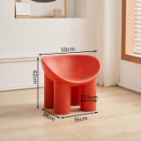 北歐簡約大象沙發椅-紅色 小號 | 兒童適用 | PE材質 | 寬大椅面