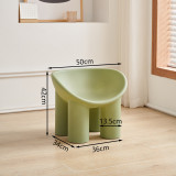 北歐簡約大象沙發椅-綠色 小號 | 兒童適用 | PE材質 | 寬大椅面