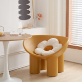 北歐簡約大象沙發椅-黃色 小號 | 兒童適用 | PE材質 | 寬大椅面