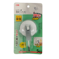 日本KM.518 強力吸盤掛鉤-大號*1 | 吸附牢固 | 防滑彎鈎設計 | 手感舒適