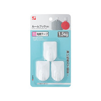 日本KM.簡約長方形掛鉤-609 | 防水防潮 | 一撕即用 | 牢固無痕