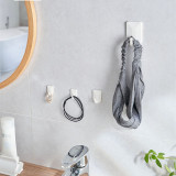 日本KM.簡約長方形掛鉤-608 | 防水防潮 | 一撕即用 | 牢固無痕