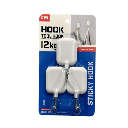 日本KM.免打孔強力粘膠掛鉤-207 | 無痕承重 | 廚房洗手間適用