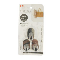 日本KM.573 橢圓形不銹鋼黏鉤-小號*3 | 多用途 | 免打孔