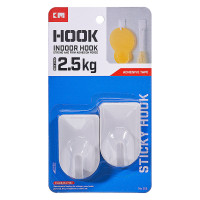 日本KM.205 免打孔黏鉤-大號*2 | 簡約設計 | 優質材料