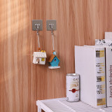 日本KM.7011 方形不銹鋼吊頂黏鉤*2 | 進口3M貼紙 | 穩固耐用