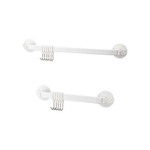 日本KM.553 真空吸盤活動掛鉤-5連鉤 | 吸盤可活動調節 | 隨意調節間距