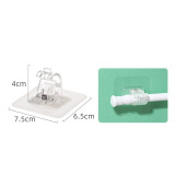 日本KM.5110透明圓桿掛夾（兩個裝） | 免釘免打孔 | 靈活使用 | 不易掉落