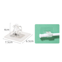 日本KM.5110透明圓桿掛夾（兩個裝） | 免釘免打孔 | 靈活使用 | 不易掉落