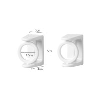 日本KM.4646A白色旋轉桿托掛鈎（兩個裝） | 附免釘膠 | 靈活使用 | 不易掉落