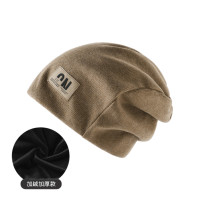 秋冬保暖針織堆堆帽-卡其（加絨） | 頭圍（54cm-59cm） | 簡約休閑  | 柔軟舒適