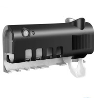 自動感應紫外線牙刷消毒器-黑色 | 無需打孔 | 殺菌率高達99.9%