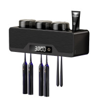 免插電烘乾牙刷消毒器-灰色 | 99.99%殺菌 | 免釘安裝