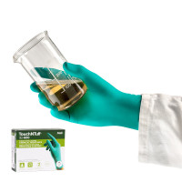 安思爾Ansell92-600VP一次性加厚丁腈橡膠手套-L碼 | 100隻/盒 | 食品加工/化學/維修/農業/製造業適用