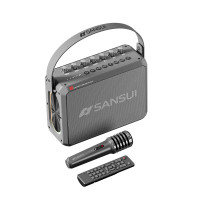 Sansui 山水T98無線戶外手提藍牙音箱-灰色 | DPS智慧降噪 | 隨身KTV | 無損播放