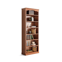 實木多層落地書架-櫻桃色大號 | 採用品質板材 | 大隔層設計 | 高度可調