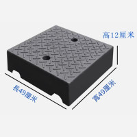 輪椅汽車斜坡墊-50*50*12cm小平台  | 精選材質 | 耐寒耐熱 | 自由拼接 | 輕鬆上坡