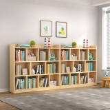 兒童實木書架置物櫃-圓弧兩層（180*86cm） | 多格收納 | 天然松木 | 1.7cm加厚板材