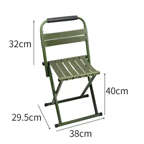 戶外折疊釣魚凳-靠背款大號 | 一步摺曡 | 輕便小巧 | 加固加厚鋼管設計