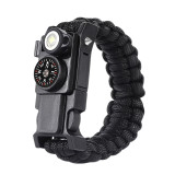 十三合一戶外求生手環-黑色 | 應對突發情況 |​​ 功能多樣
