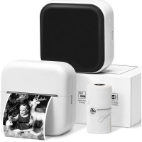 Phomemo M02X 藍牙熱敏貼紙打印機 - 白色 | 適用於手帳製作 | 協助學生錯誤整理 | 可用於 DIY 創作