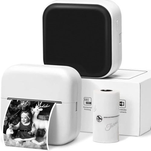 Phomemo M02X 藍牙熱敏貼紙打印機 - 白色 | 適用於手帳製作 | 協助學生錯誤整理 | 可用於 DIY 創作