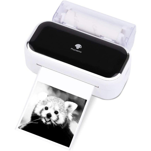 Phomemo M03 寬幅熱敏小型打印機 - 白色 | 紙倉分離 | 藍牙直連列印